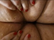 My wife showing her biggest ass in shower before asslick 5/16