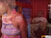 Horny black babe gets upset on her boyfriend and cheats him with his best friend 1/16