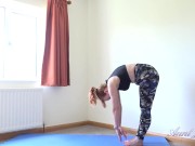 Aunt Judy's Big Tit MILFs - Busty Mature Bombshell Ms. Red - Hot Yoga Workout 1/16