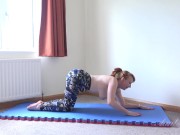 Aunt Judy's Big Tit MILFs - Busty Mature Bombshell Ms. Red - Hot Yoga Workout 9/16