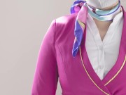 Secret VIP Service From Air Hostess- 反差空姐炮友的特别服务 2/16