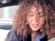 SEGA E DITALINO IN MACCHINA - Sborrata e con le mani piene di sperma mi masturbo e vengo fortissimo 7/16