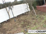 Asian gets a dick & a load in her pussy 13/16