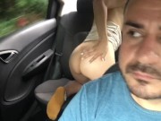 I fuck a Colombian girl doggy style in the car 2/16