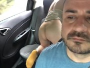 I fuck a Colombian girl doggy style in the car 6/16