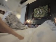 【個人撮影】#46 エンW不倫CH バリ風ホテルでイチャイチャセックス。中出しする不倫カップルの日常♡／Japanese amateur /日本人/japanese wife/ milf/色白 9/16