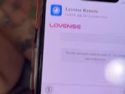 He loves my lush toy lol and I love his cum 11/16