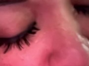 He loves my lush toy lol and I love his cum 5/16