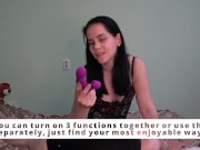 Anna shoot unboxing and tests a vibrator from Funzze 4/16