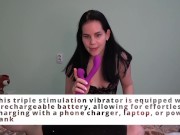 Anna shoot unboxing and tests a vibrator from Funzze 5/16