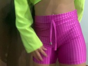 provando short de academia 10/16