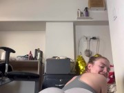 Peeing in my leggings then riding my dildo wet! 15/16