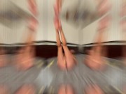 A milf in a sexy bodysuit excitedly strokes her crotch, and then begins to masturbate her pink pussy