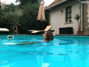 Hungarian tiny beauty Hermione Ganger in the pool 3/16