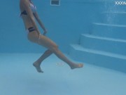 Hungarian tiny beauty Hermione Ganger in the pool 8/16
