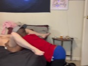 Sex with BBC interracial shared with boyfriends boss while he records 1/16