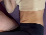 the little morning ritual at 7 a.m. he puts his cock in my mouth for the first cumshot of the day 10/16