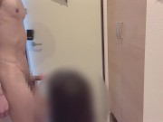 【玄関えっち】 えっちな下着を着た彼女に玄関で襲われてしまい、ドアを開けたままバックで生中出し♡ 9/16