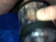 Dick Flash Towel Drop Then A Fleshlight Fuck Cumming All Over The Towel 9/16