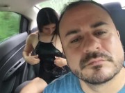 beautiful dancer changes in the back seat of the uber 13/16