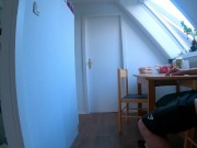 DICKFLASH in STUDENTS APARTMENT: a slutty college girl can't resist to finish me off 3/16