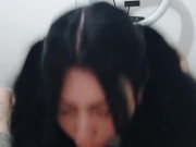 Ele gozou tanto na minha bucetinha depois que sentei com força  que até escorreu 🔥🔥 1/16