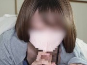 【主観】彼女の目覚ましねっとりフェラが気持ち良すぎて大量射精ぶっかけ　japanese/日本人/素人/顔出し/可愛い/主観/ハメ撮り/個人撮影 1/16