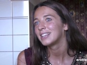 Ersties - Blue Eyed Babe Plays With Her Hairy Pussy 9/16