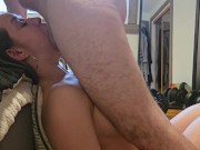 He fucked her throat like a pussy - Very sloppy deepthroat 2/16