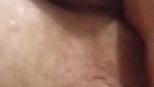 Extreme anal try to self fuck with surprise in my gaping ass hole