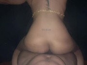 Ebony babe knows how to have fun - Doggy style backshots 6/16