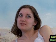 Pegging 21yo CFNM doms fuck 3some sissy 5/16