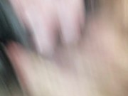 Fuck my wife's face until I cum in her mouth and on her tits 10/16