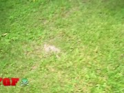 My GF - Petite Blonde Jessie Saint Moans In Pleasure As Sean Bangs Her Tight Pussy Out In Nature 8/16