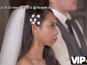 VIP4K. Shameless bride and her new spouse start fucking at their wedding 3/16