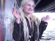 GERMAN SCOUT - Skinny blonde Teen Daruma Rai Pickup for Casting Fuck in Berlin