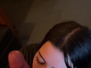 Me provocó jugando en tanga y me tuvo que hacer una mamada con mucha saliva 2/16