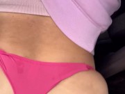 Blowjob in the car and outdoor sex! casual sex