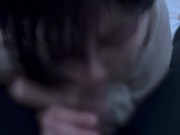 口の中に大量に射精されるショートヘア女子♡bloujob cuminmouth 15/16