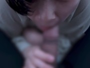 口の中に大量に射精されるショートヘア女子♡bloujob cuminmouth 5/16