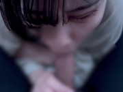 口の中に大量に射精されるショートヘア女子♡bloujob cuminmouth 9/16