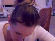 i suck his cock and swallow his cum while he watches porhnub 15/16