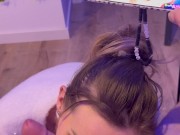 i suck his cock and swallow his cum while he watches porhnub 9/16