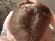 A big dick fucks my mouth, fills it with hot cum which then flows over my tits and abs 7/16