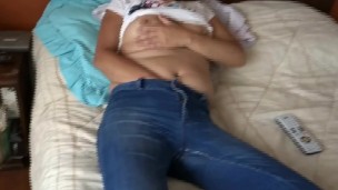 I love masturbating looking at my stepson's big cock and asking me if she wants to fuck me