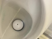 Desperate Piss at public urinal