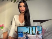 My hot stepsister doesn't let me play quietly and makes me cum 1/16