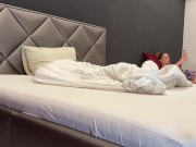 College Girls at Home No Underwear No Bra show Pussy and Ass with their Shaved Long Legs 5/16