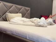 College Girls at Home No Underwear No Bra show Pussy and Ass with their Shaved Long Legs 9/16