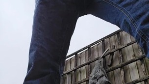 Pissing outside
